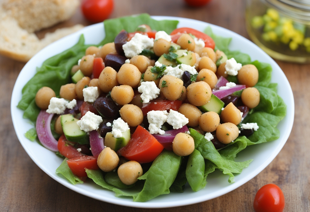 Greek Chickpea Salad: A Mediterranean Delight