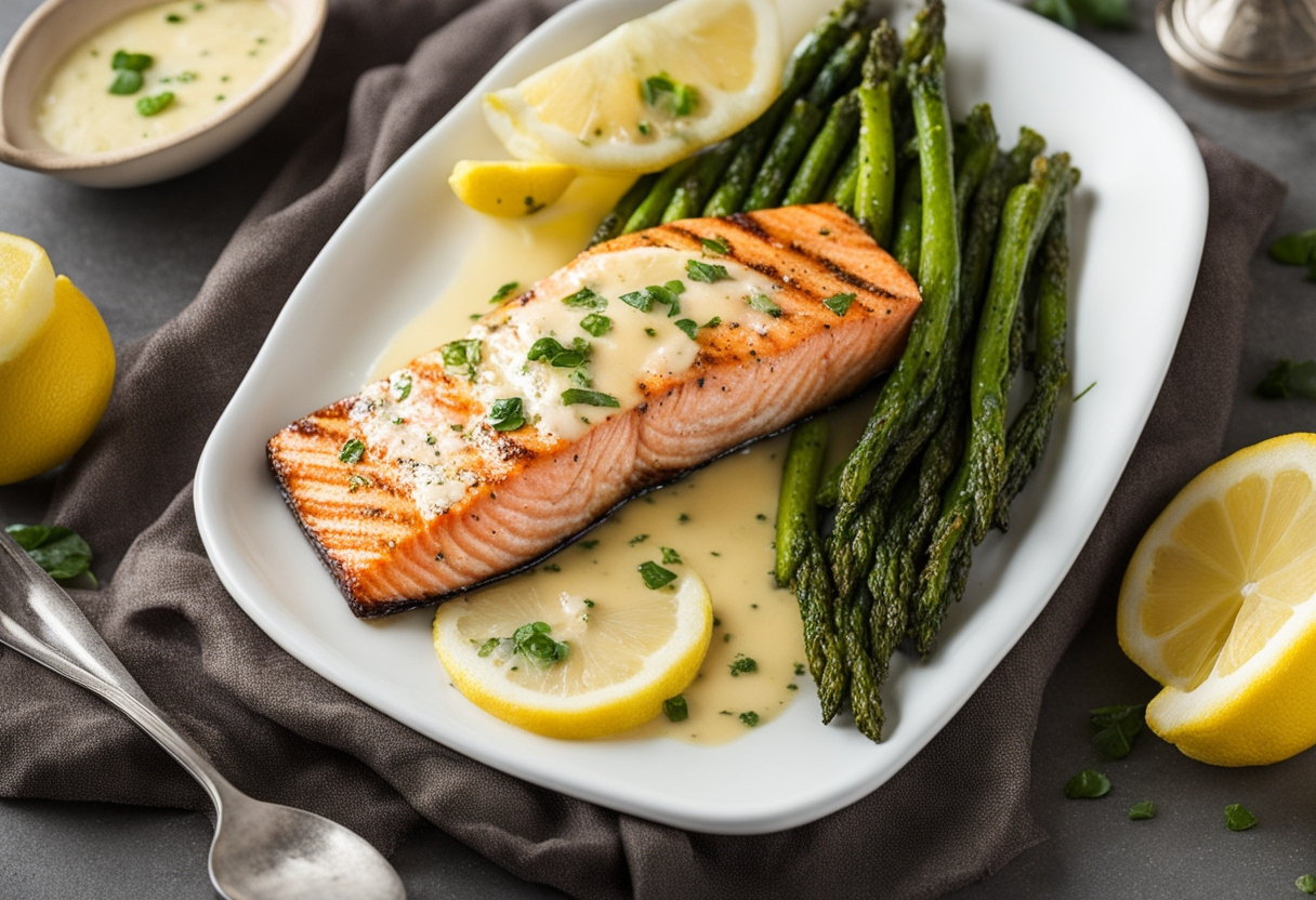 Grilled Salmon with Lemon Butter Sauce: A Perfect Dinner for Any Occasion