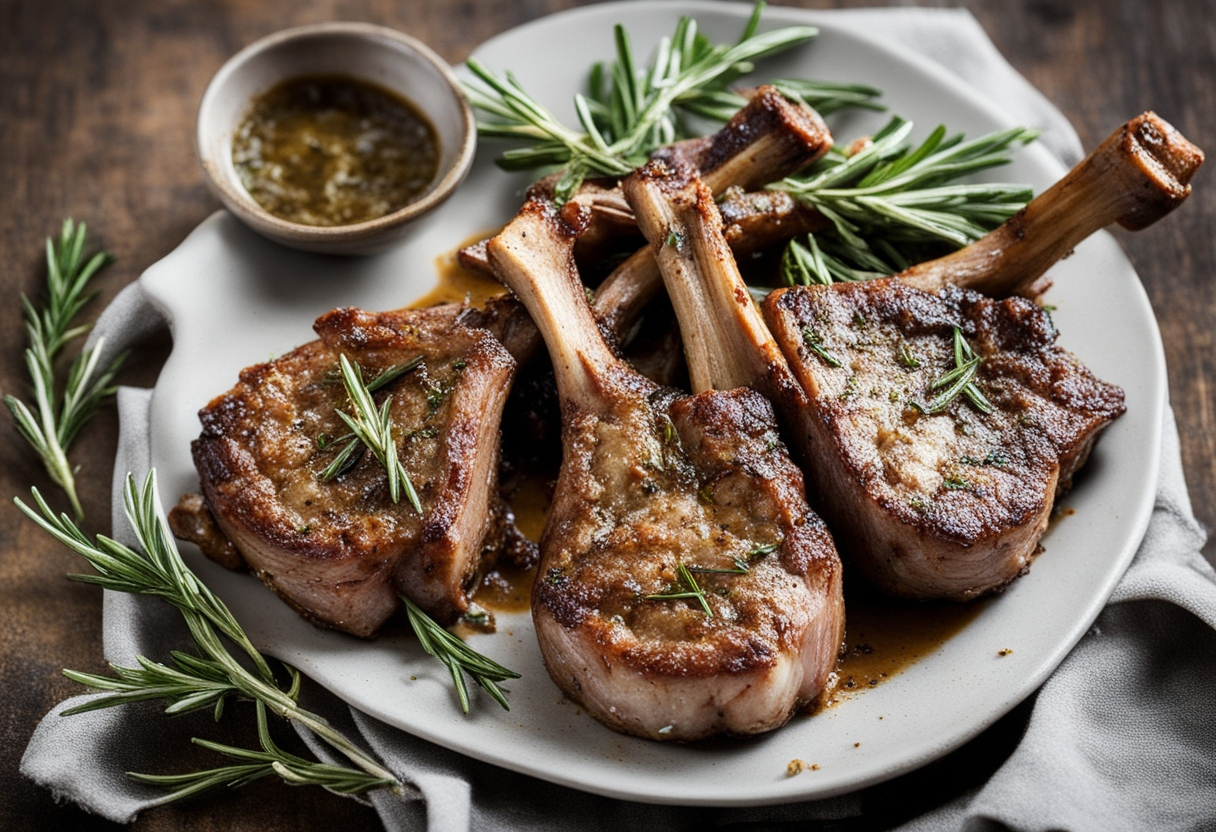 Lamb Chops with Rosemary and Garlic: A Gourmet Dinner Delight