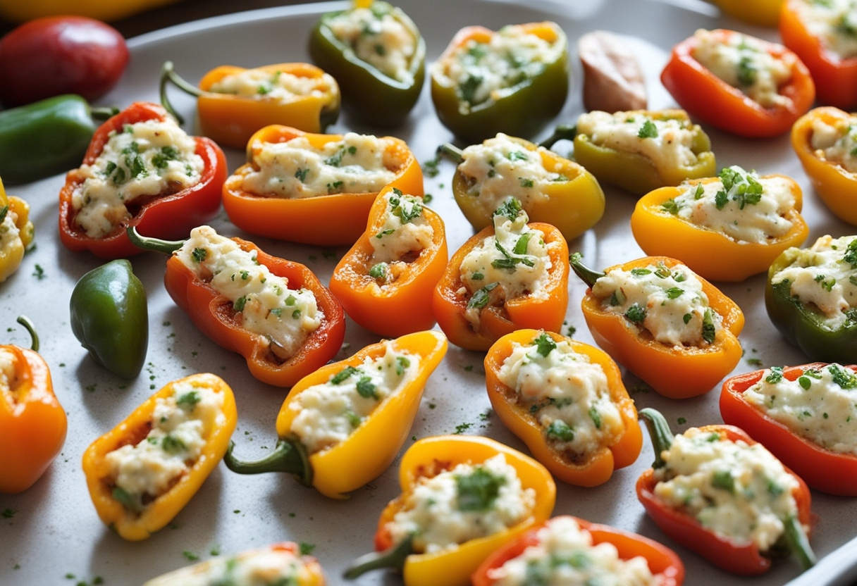 Stuffed Mini Peppers: A Flavorful and Fun Snack