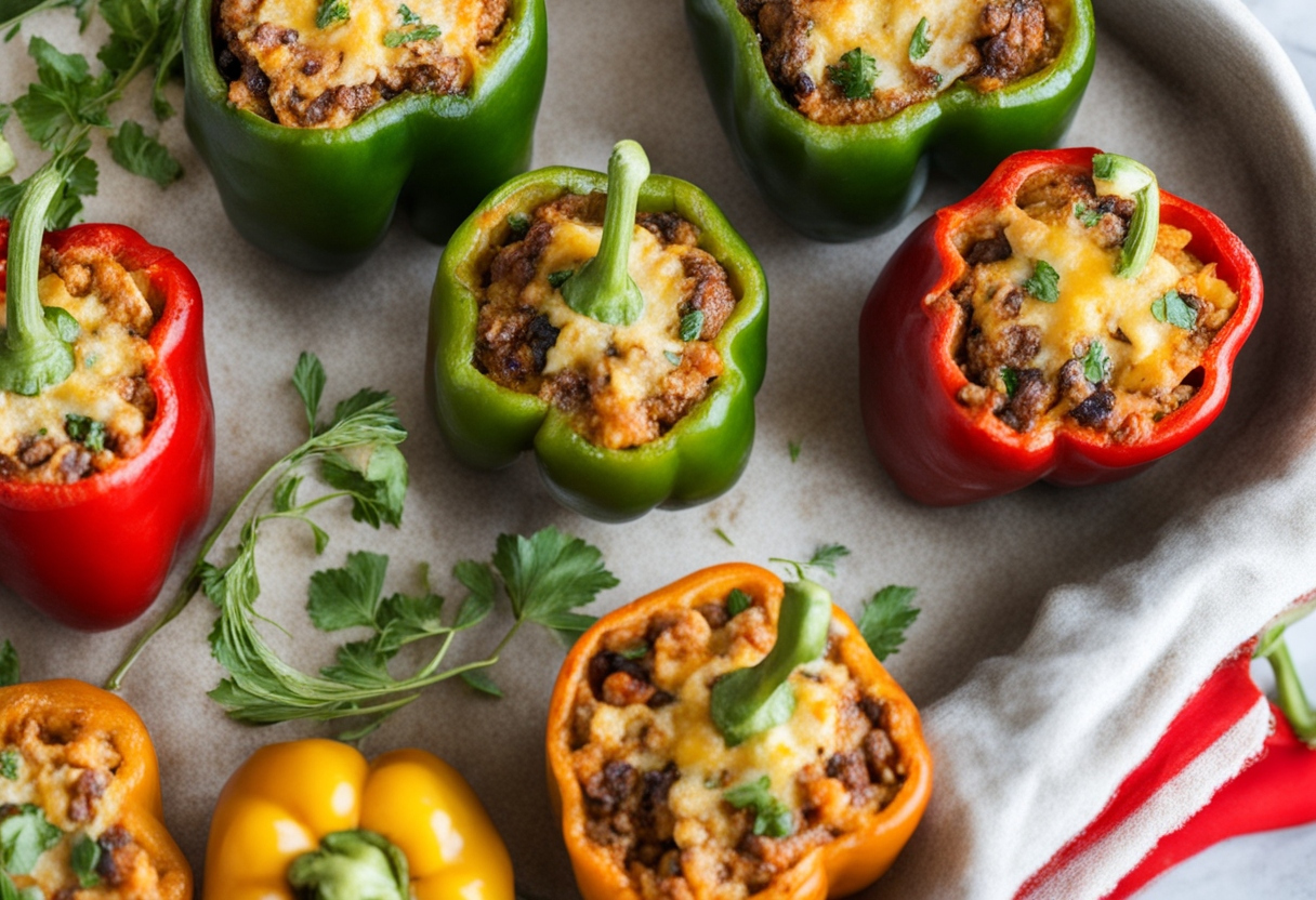 Vegetarian Stuffed Bell Peppers: A Colorful and Nutritious Dinner