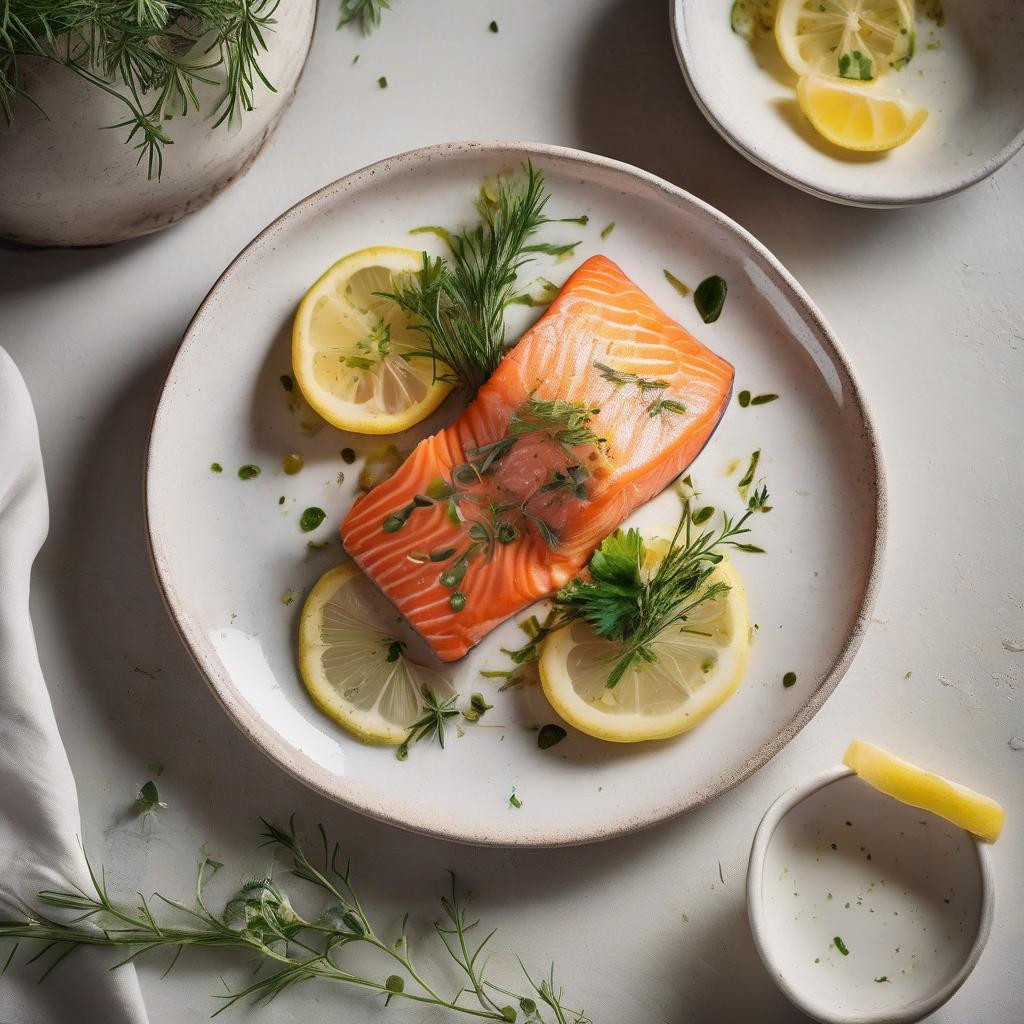 salmon with lemon garlic Recipe