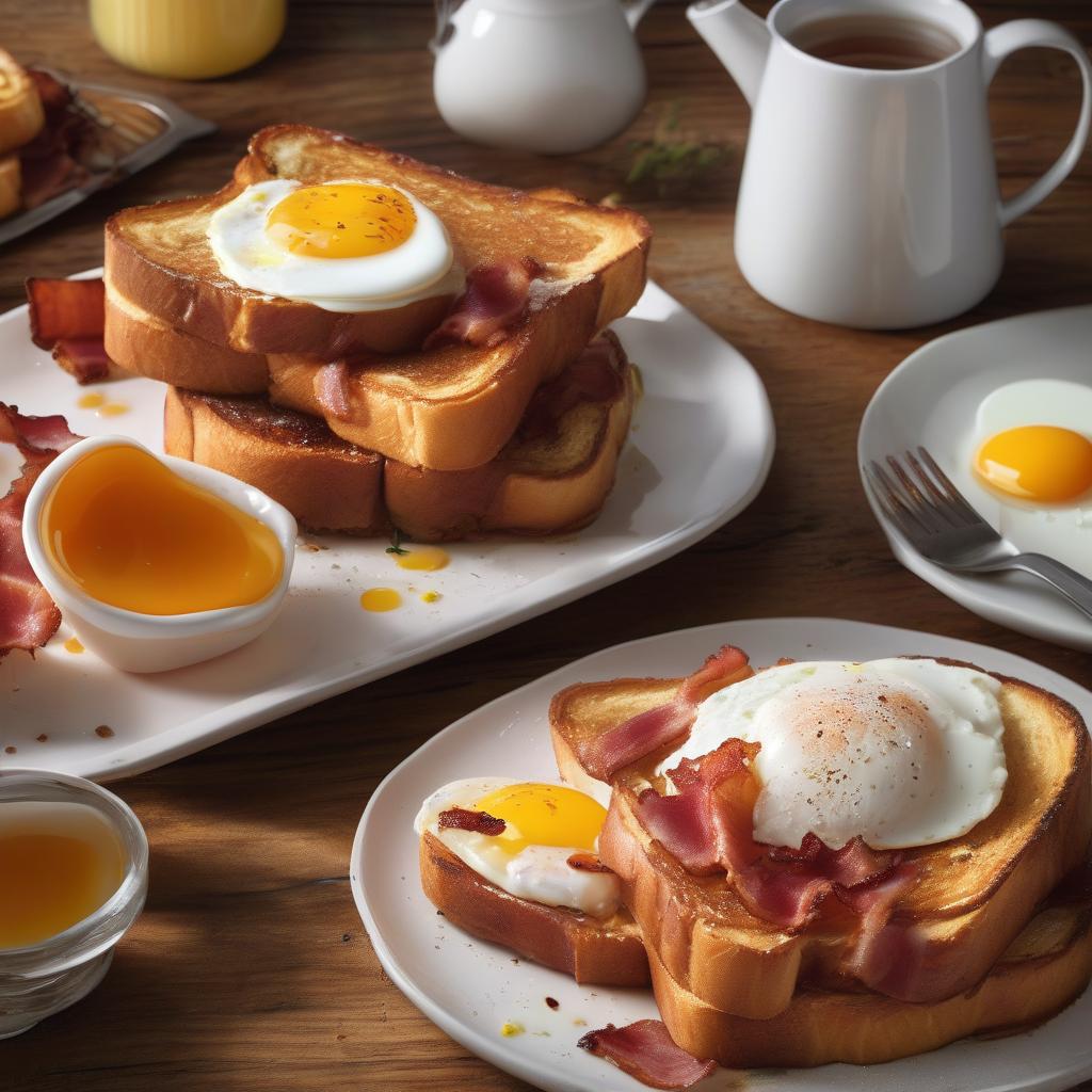french toast with bacon and eggs | How to Make a Delicious Homemade french toast with bacon and eggs from Scratch